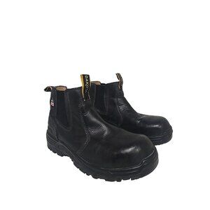 Dakota Men's 6100 Aluminum Toe 6 Inch Pull On Safety Work Boot Black Size 9M